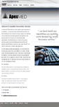 Mobile Screenshot of apexmedtranscription.com